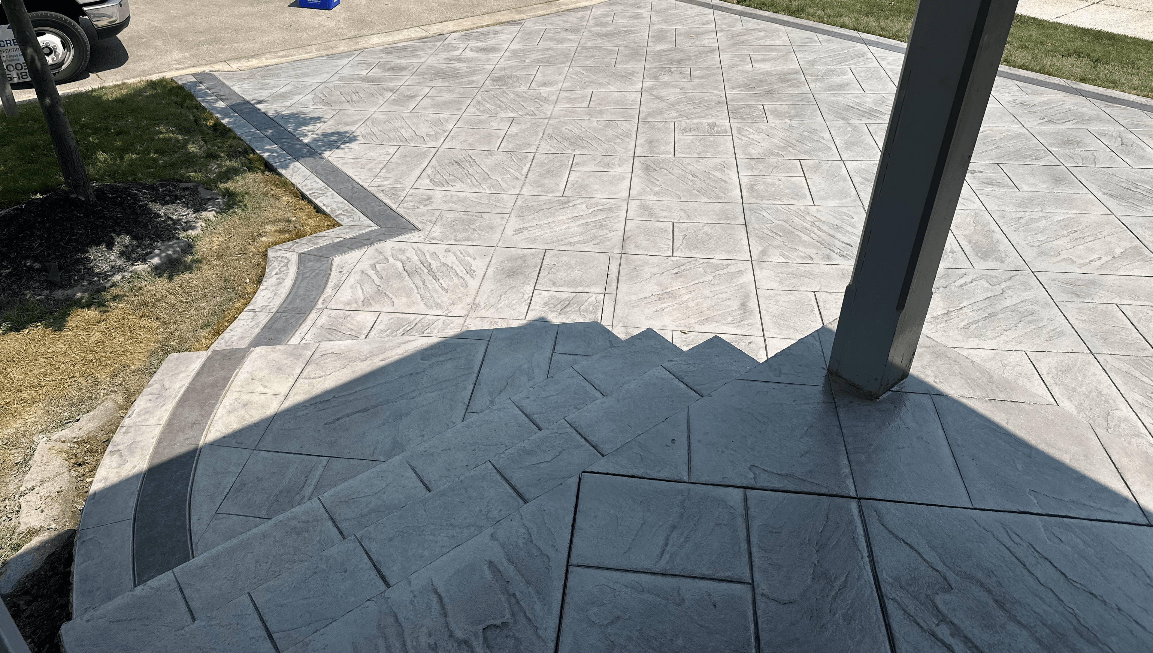 Stamped Slate Patio